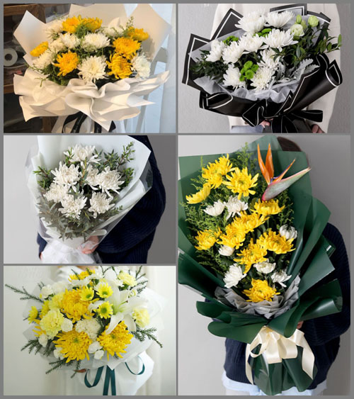 河北沧州河间市西九吉乡白事花束代送